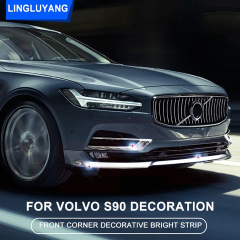 Chrome Bumper Trim for Volvo S90 V90 2016-2020 Car Interior Accessory LINGLUYANG