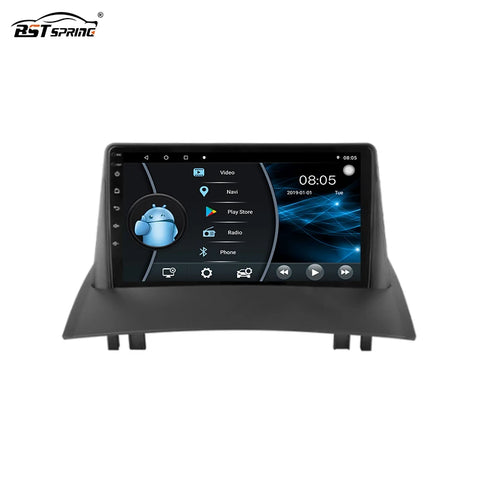 Android GPS Multimedia System for Renault Megane 2 Fluence Android Head Unit Bosstar 9" 4 G 64G