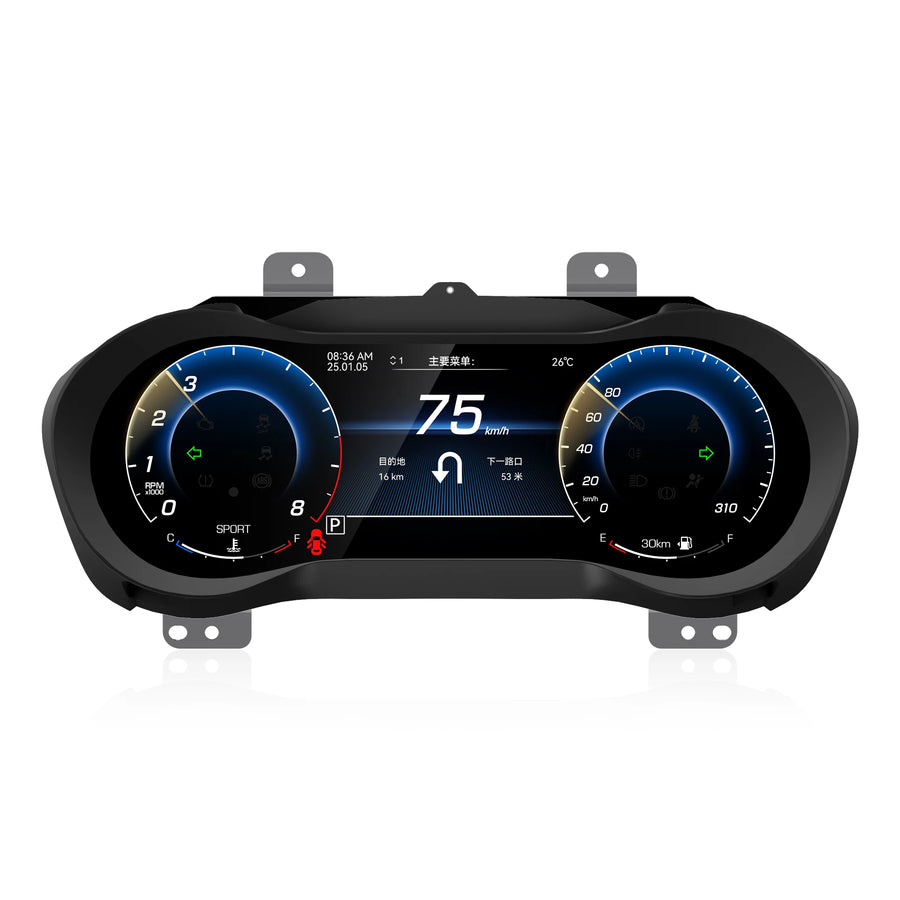 12.3" Digital Cluster for Maserati Ghibli Android Head Unit Bosstar for Maserati Ghibli 2014-2020