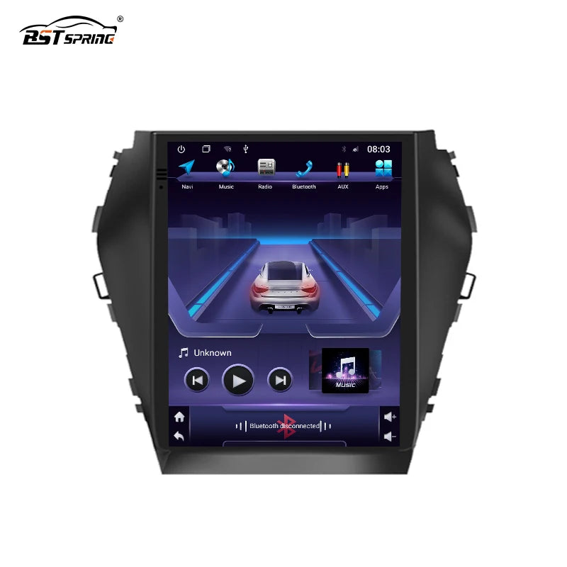9.7" Tesla Style Android Head Unit for Hyundai IX45 Android Head Unit Bosstar 9.7" 128G 4 g