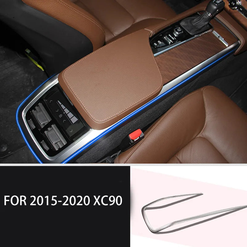 Armrest Decor Strip for Volvo XC90 V90 Car Interior Accessory LINGLUYANG