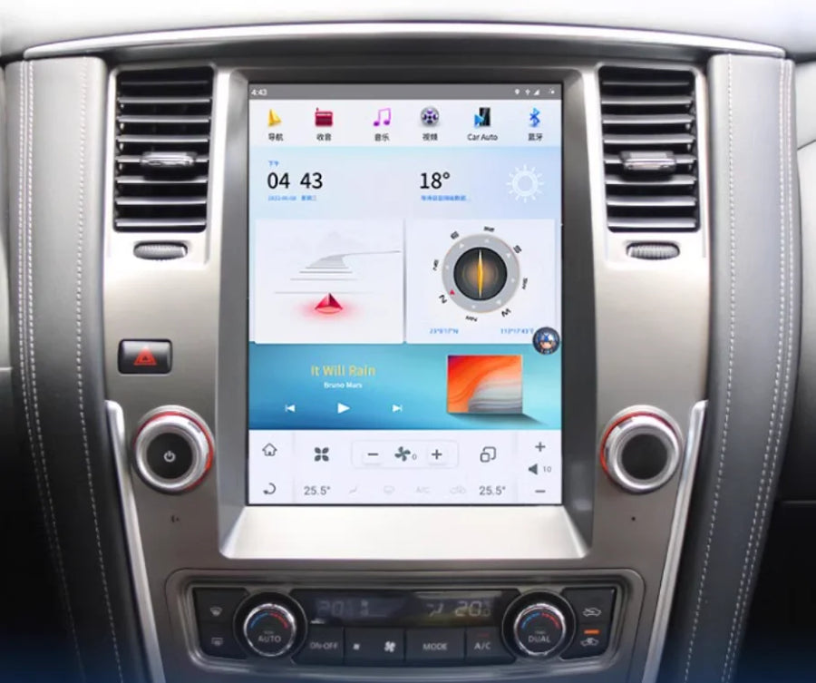 Android Tesla Radio GPS for Nissan Patrol 2010 Android Head Unit Bosstar 12"-lOW VERSION 64 g 4 g