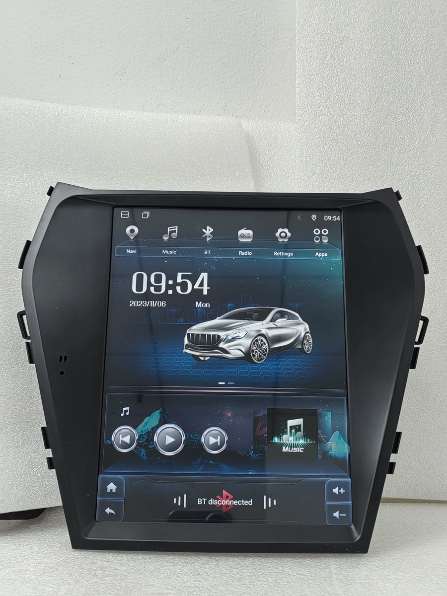 Android Tesla Screen GPS for Hyundai Santa Fe 2013 Android Head Unit Bosstar 9.7" 64 g 4 g