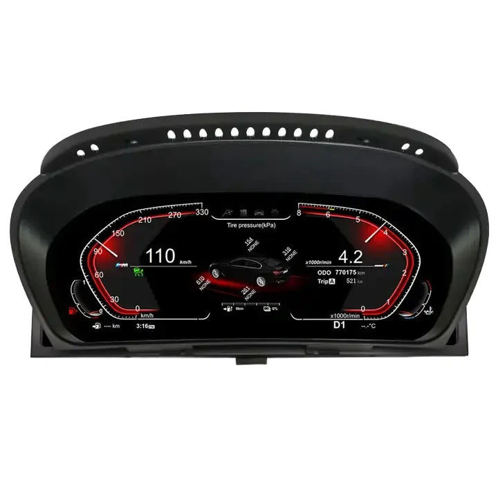 12.3inch LCD Digital Speedometer for BMW X6 E71 2006-2013 Android Head Unit Bosstar for BMW X6 E71 2006-2013