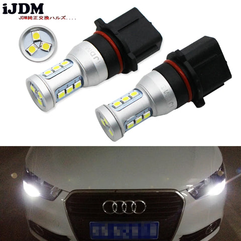 P13W Error Free LED Bulbs For Audi A4 Q5 2008-2012 Car Interior Accessory iJDM Red