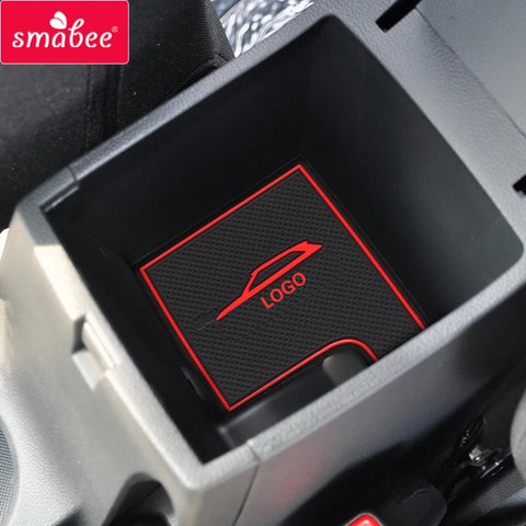 Anti-Slip Gate Slot Mat For Hyundai Creta 2015-2019 Car Interior Accessory smabee Creta RED