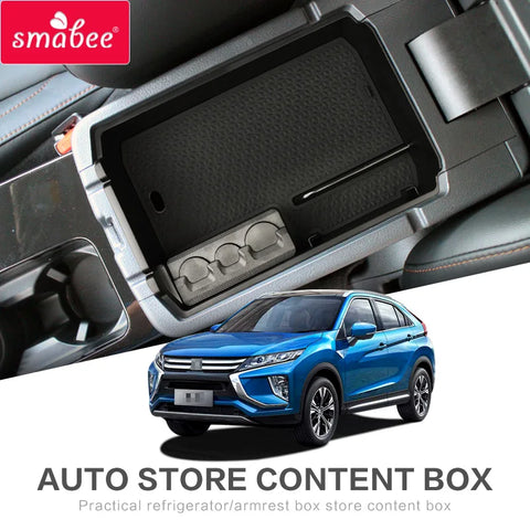 Car Central Armrest Storage Box for MITSUBISHI ECLIPSE CROSS 2018-2019 Car Interior Accessory Smabee