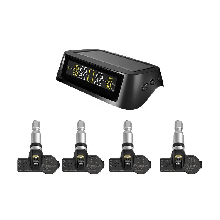 Internal Sensor TPMS with Solar LCD Display Car Interior Accessory Bosstar 116Psi