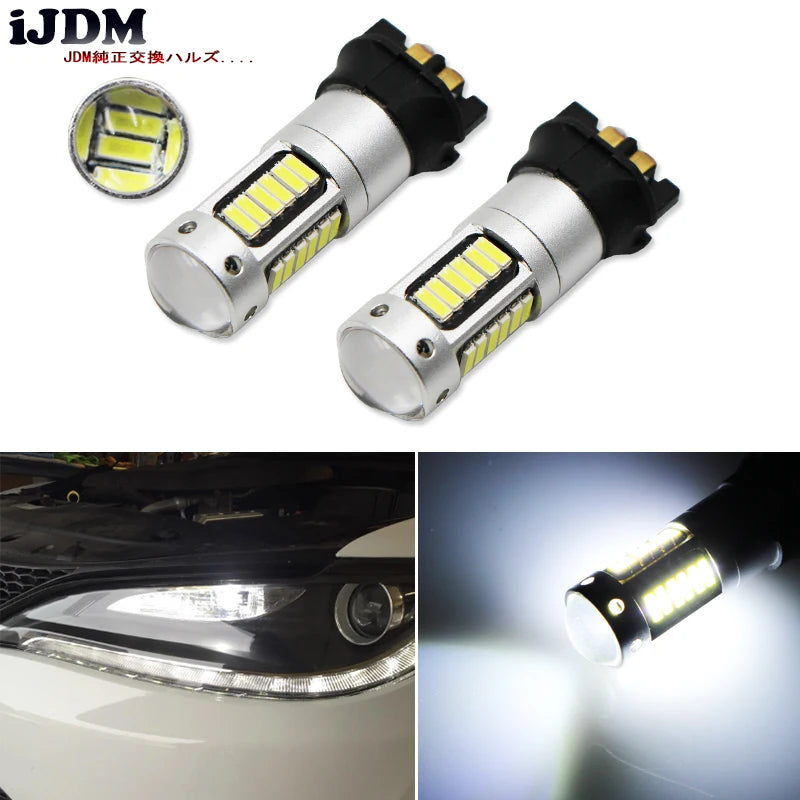 PWY24W SMD LED Bulbs for Audi A3 A4 VW Golf MK7 LED Ambient Light iJDM YELLOW