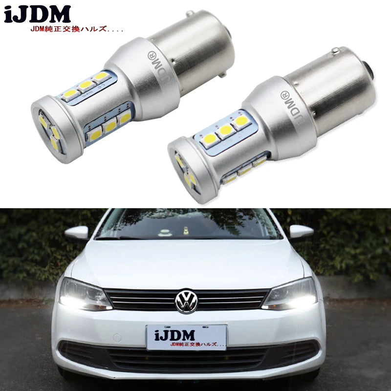 1200 Lumen HID DRL Bulb for Volkswagen Jetta MK6 2011-2017 Car Interior Accessory iJDM WHITE