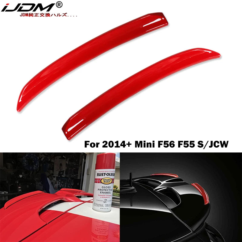 Sport Red Carbon Fiber JCW Spoiler Lip for MINI F56 F55 Car Interior Accessory iJDM