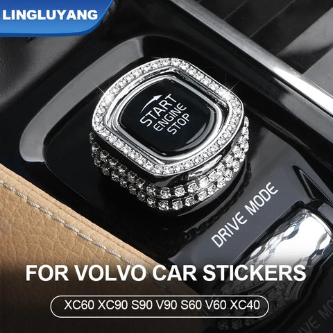 Crystal Diamond Interior Trim Kit for Volvo Models Car Interior Accessory LINGLUYANG