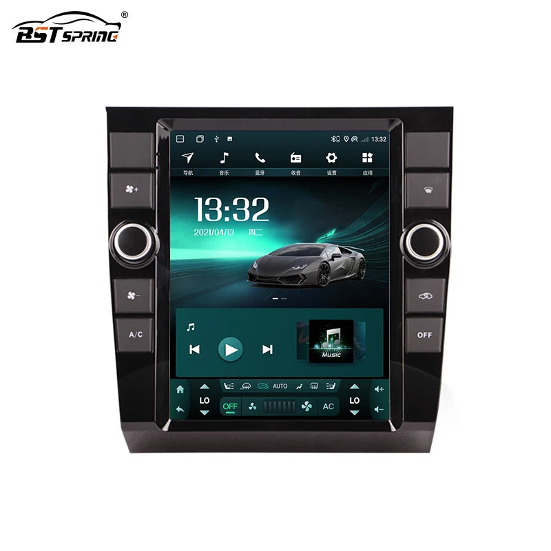 12.1in Tesla Style Android Radio for Audi A4 2008 Android Head Unit Bosstar 9.7" 128G 4 g