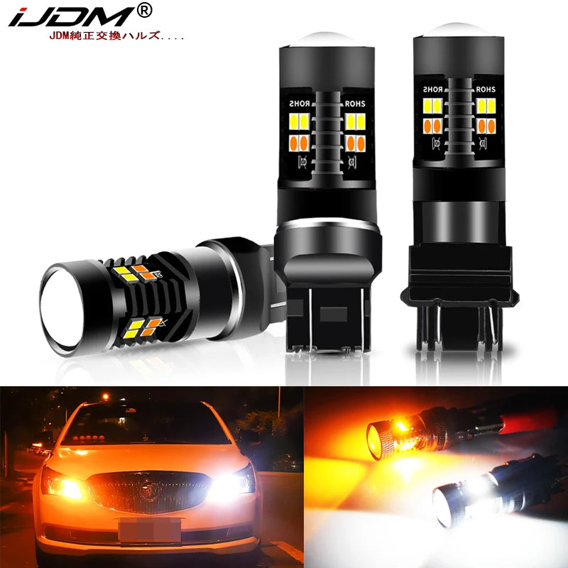 White Amber Switchback LED for Car Turn Signal LED Ambient Light iJDM