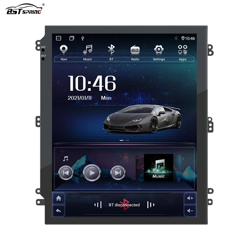 Universal Tesla Style Android Radio GPS Navigation Android Head Unit Bosstar 9.7" 128G 4 g