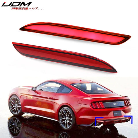Rear Bumper 3D Optic LED Lights for Ford Mustang 2015-2017 Car Interior Accessory iJDM