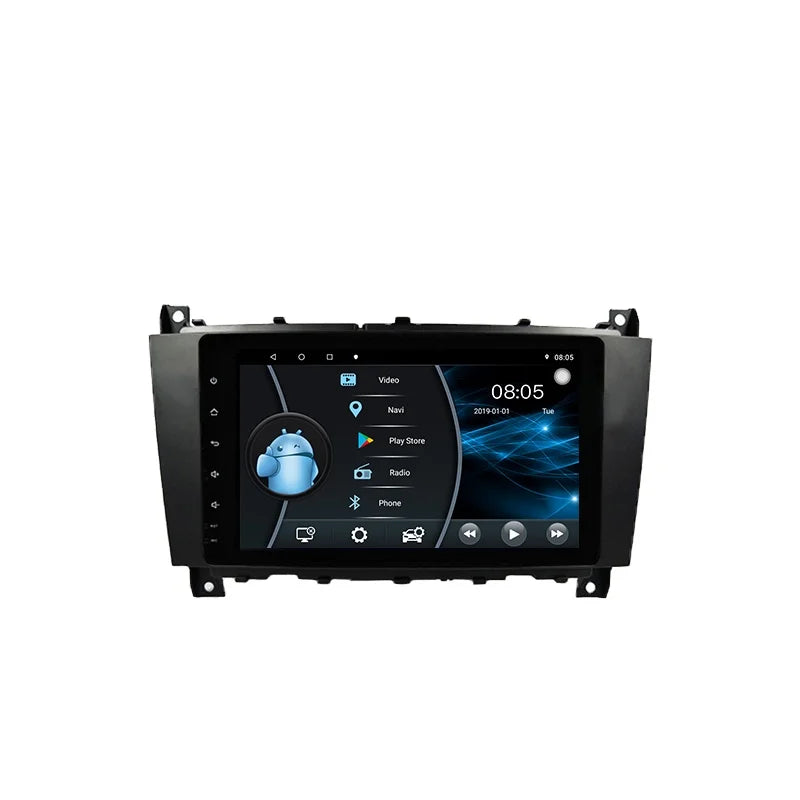 Android GPS Head Unit for Mercedes C W203 2004-2007 Android Head Unit Bosstar 9" 4core 2+32gb android system