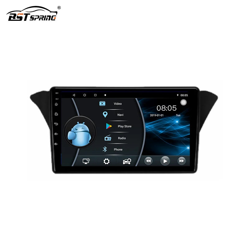 Portable Android GPS Stereo for Genesis Coupe Android Head Unit Bosstar 9" (4Core )1+16GB Only FM for Hyundai Rohens Coupe Ge