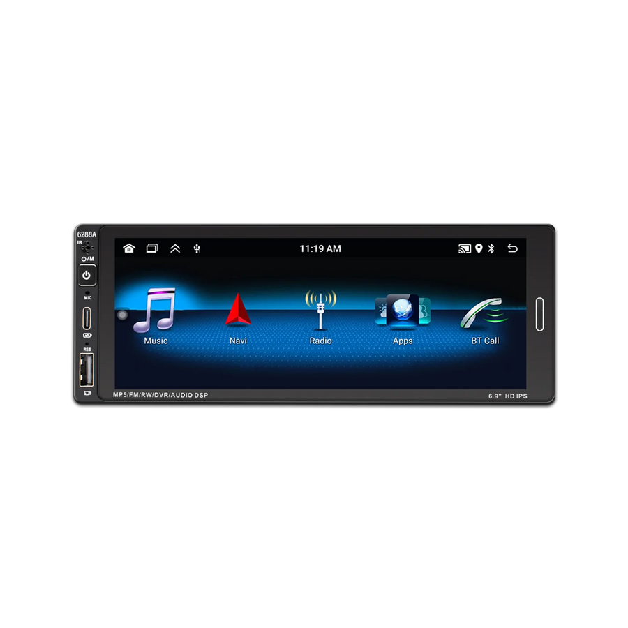 1 Din 6.86 Inch Android Auto CarPlay Stereo Radio Universal Android Head Unit Bosstar 6.86inch 2 g 64G
