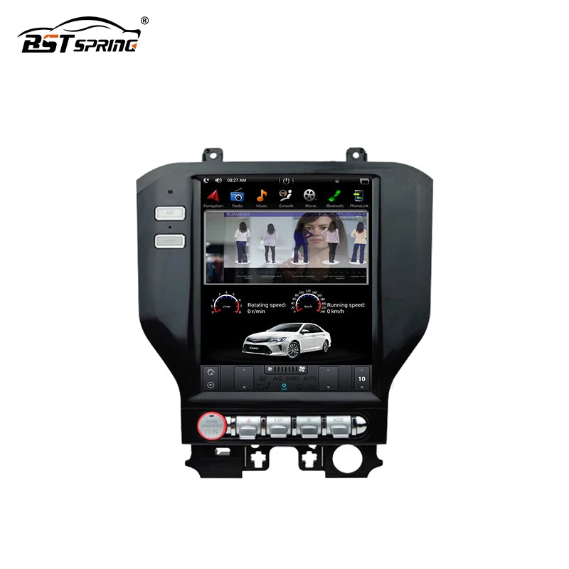 12.1" Android GPS Head Unit for Ford Mustang 2013-2018 Android Head Unit Bosstar 9.7" 128G 4 g