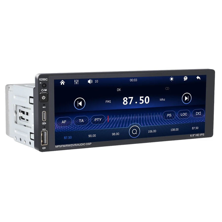 6.9" 1Din CarPlay Touch Screen Radio Universal Android Head Unit Bosstar 6.9inch 6288c