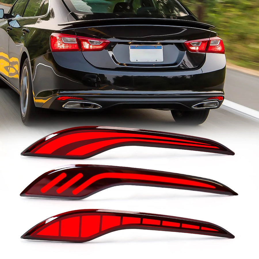 LED Rear Reflector Lights for Chevy Malibu XL 2019-2023 LED Ambient Light MAGIC COLORM