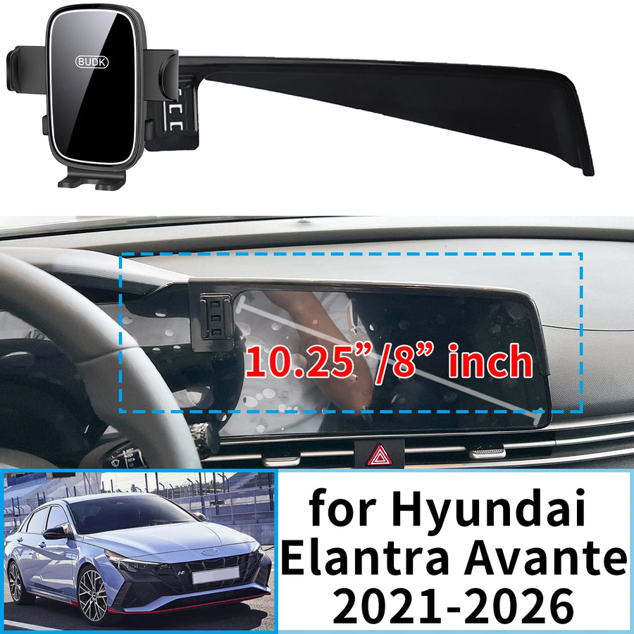 Wireless Charging Clip-On Phone Mount for Hyundai Elantra 2021 Car Phone Holder OEM