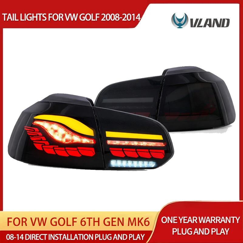 Dynamic OLED Tail Lights for VW Golf Mk6 08-14 Tail Light Vland