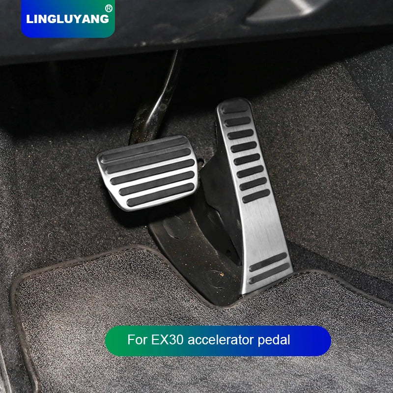 Decorative Accelerator Pedal Cover for Volvo EX30 Car Interior Accessory LINGLUYANG