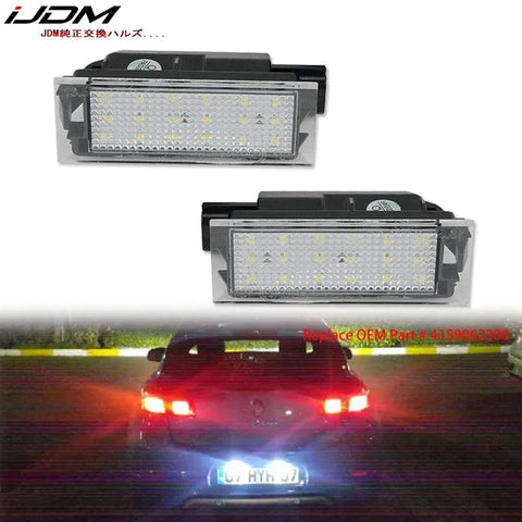 License Plate LED Light for Renault Laguna, Megane & Trafic Car Interior Accessory iJDM