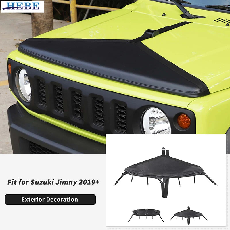 Leather Hood Cover Protection for Suzuki Jimny 2019-2025 Car Interior Accessory HEBE