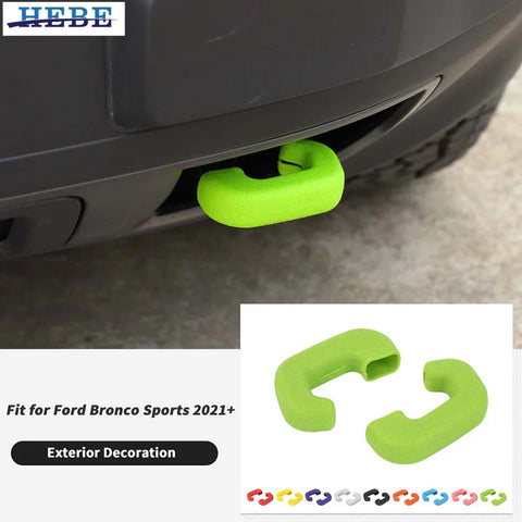 TPE Tow Hook Cover for Ford Bronco Sport 2021-2024 Car Interior Accessory HEBE