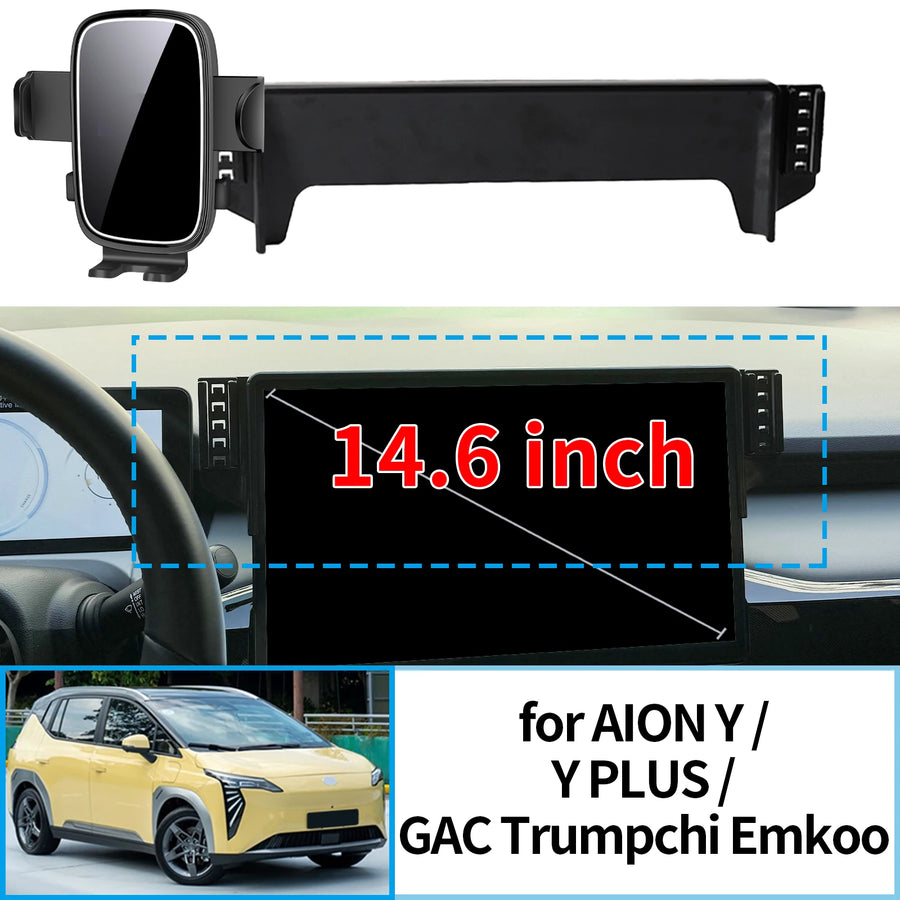 Wireless Charging Phone Mount for GAC Aion Y 2022–2024 Car Phone Holder CATUSIKI
