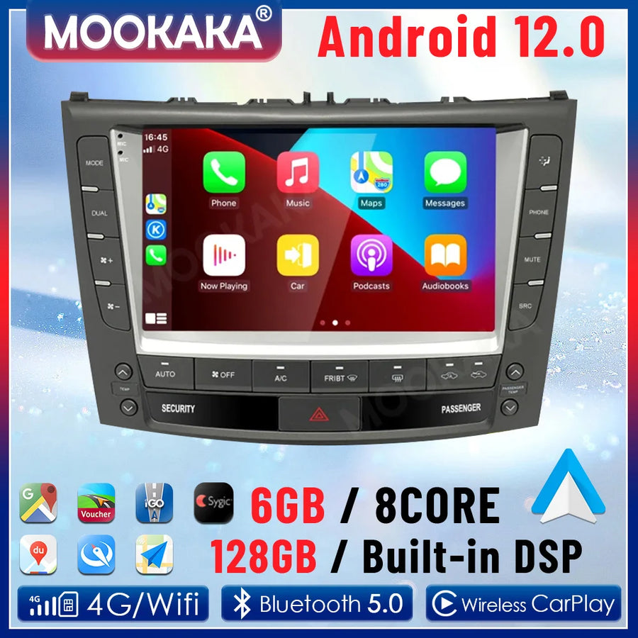 9-Inch Android Multimedia Navigation for Lexus IS250 300C 2005–2013 Android Head Unit Aotsr