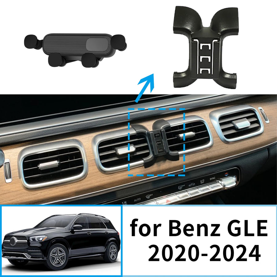 Wireless Charging Phone Mount for Mercedes Benz GLE 2020-2025 Car Phone Holder CATUSIKI