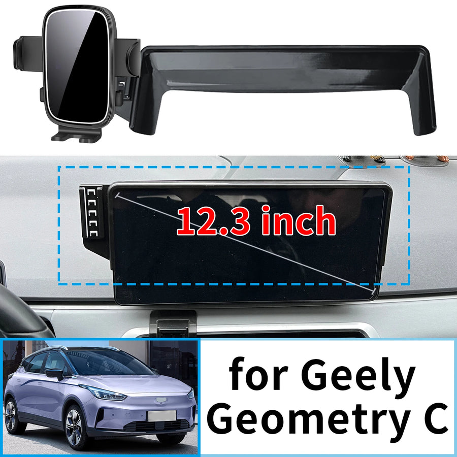 Smart Wireless Charging Phone Holder for Geely Geometry C Car Phone Holder CATUSIKI