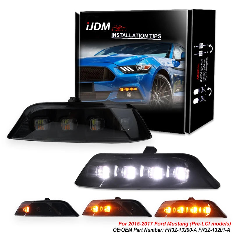 Sequential Fog Light Switchback for Ford Mustang 2015-2017 Car Interior Accessory iJDM
