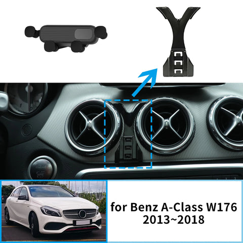 Wireless Fast Charging Phone Mount for Mercedes-Benz A-Class Car Phone Holder OEM