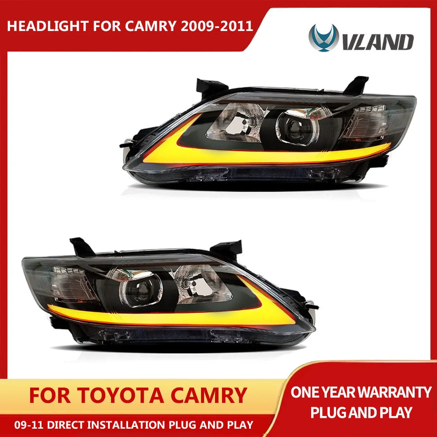 LED Headlights with DRL for Toyota Camry 2010-2011 Car Interior Accessory Vland