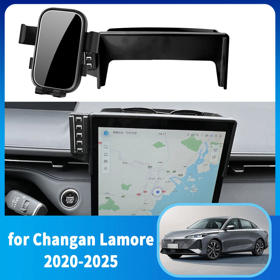 Wireless Charging Phone Mount for Changan Eado Plus 2020–2025 Car Phone Holder CATUSIKI