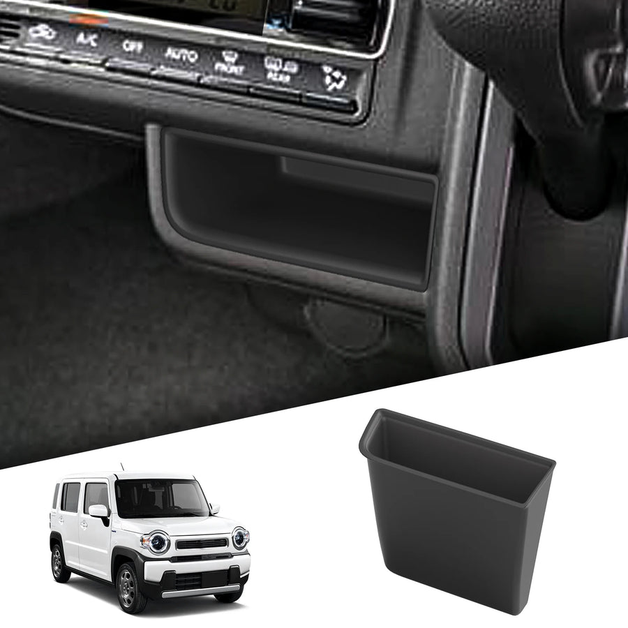 Suzuki Hustler 2021-2025 Center Console Storage Box Car Central Cover Tray TPE Organizer Accessories Tidying Black Car Interi