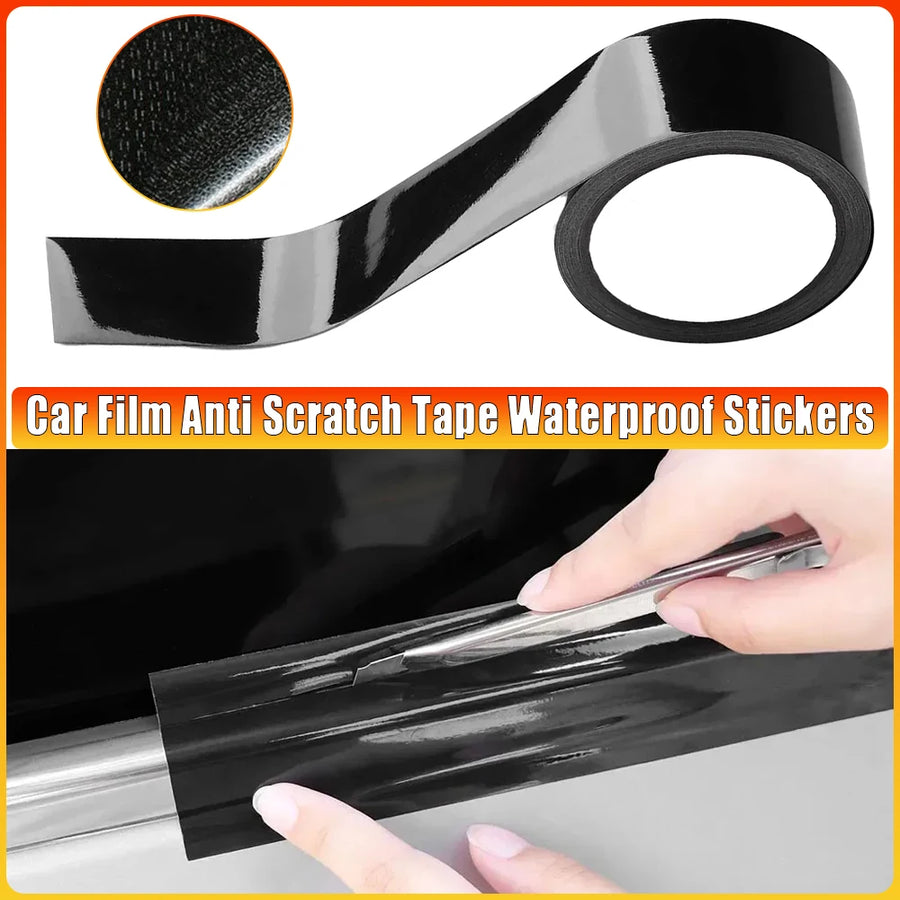 Car Film High Gloss Vinyl Wrap Kit For Black Out Chrome Delete For Window Trim Auto Film Anti Scratch Tape Waterproof Sticker