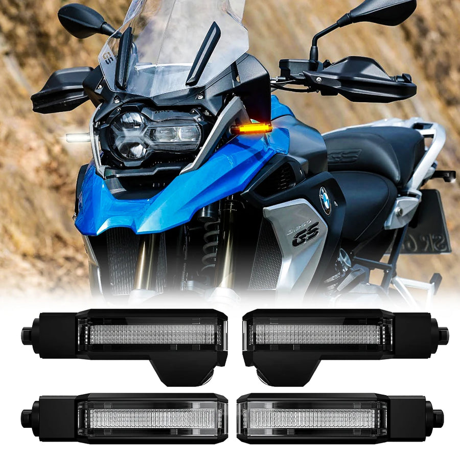 DRL Projection LED Turn Signals For BMW Motorcycle Car Interior Accessory ANGLELITE