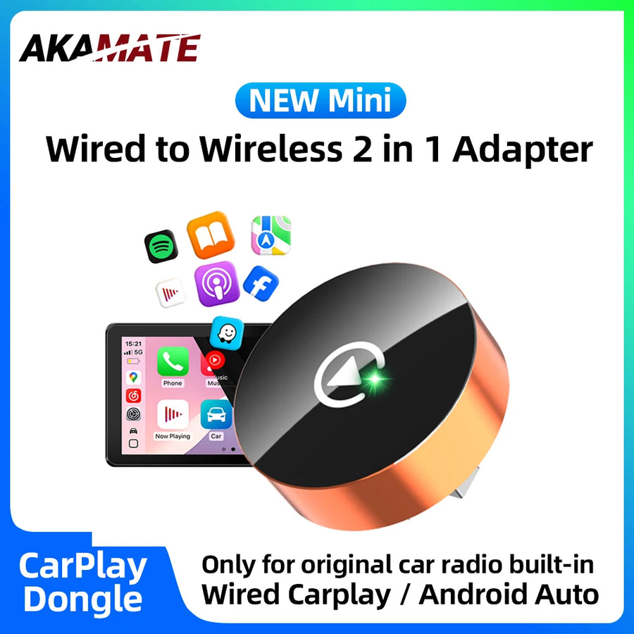 Wireless CarPlay Adapter for Honda Toyota VW Benz CarPlay Adapter AKAMATE
