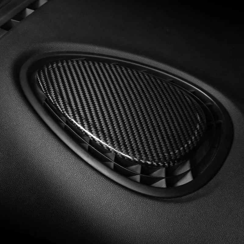 Carbon Fiber Dashboard AC Vent Trim for Mini Cooper Car Interior Accessory GMUNI