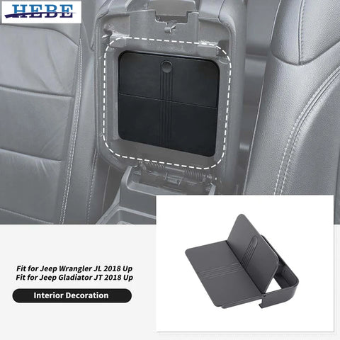 Armrest Storage Box for Jeep Wrangler JL 2018-2025 Car Interior Accessory HEBE