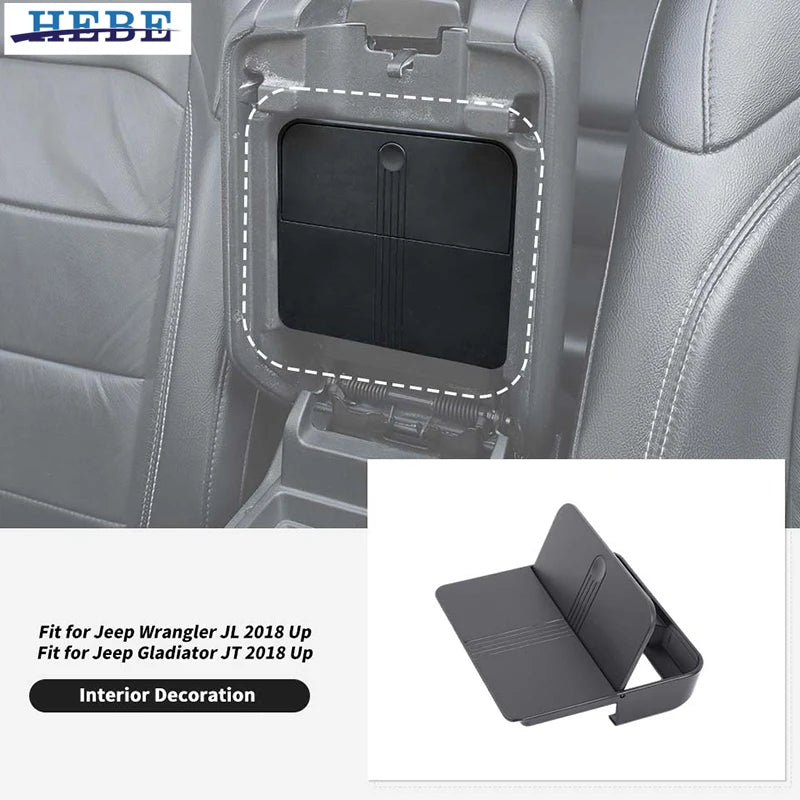 Armrest Storage Box for Jeep Wrangler JL 2018-2025 Car Interior Accessory HEBE