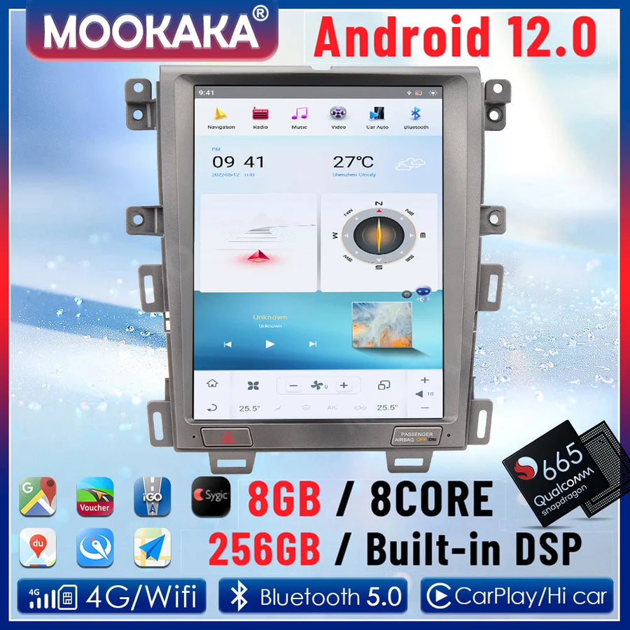12.1-inch Android Multimedia System for Ford Edge 2007–2014 Android Head Unit Aotsr
