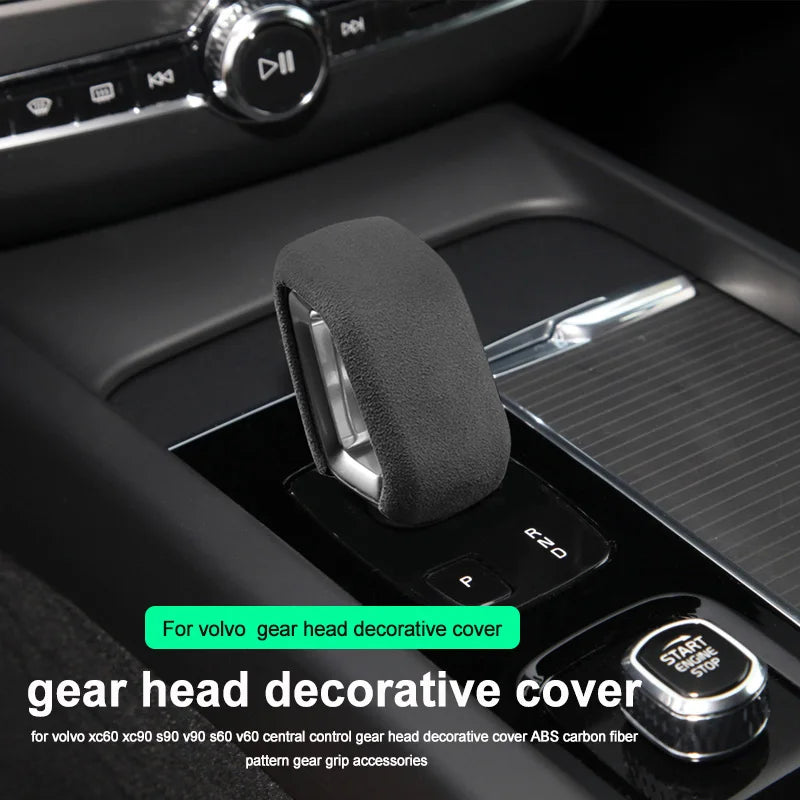 Decorative Gear Shift Cover for Volvo XC60 2022 Car Interior Accessory LINGLUYANG