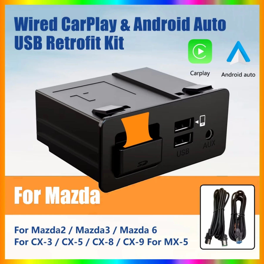 USB Hub CarPlay Android Auto Retrofit Kit for Mazda Models CarPlay Retrofit Module OEM